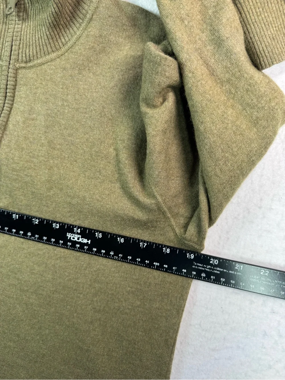 The North Face Wool Blend 1/4 Zip Sweater Men’s Medium Olive Green